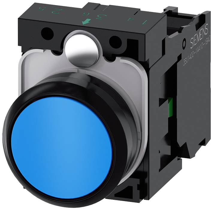 SIEMENS PUSHBUTTON, BLUE SKU: 3SU1100-0AB50-1BA0