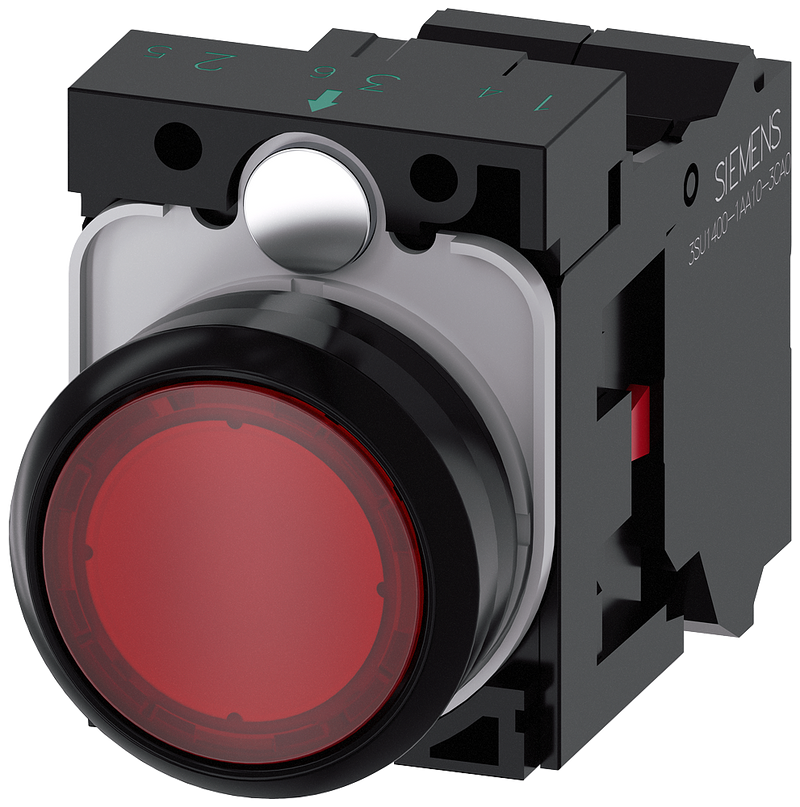 SIEMENS PULSADOR LUMINOSO ROJO 1NC 110VAC