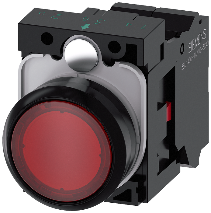 SIEMENS PULSADOR LUMINOSO ROJO 1NC 110VAC