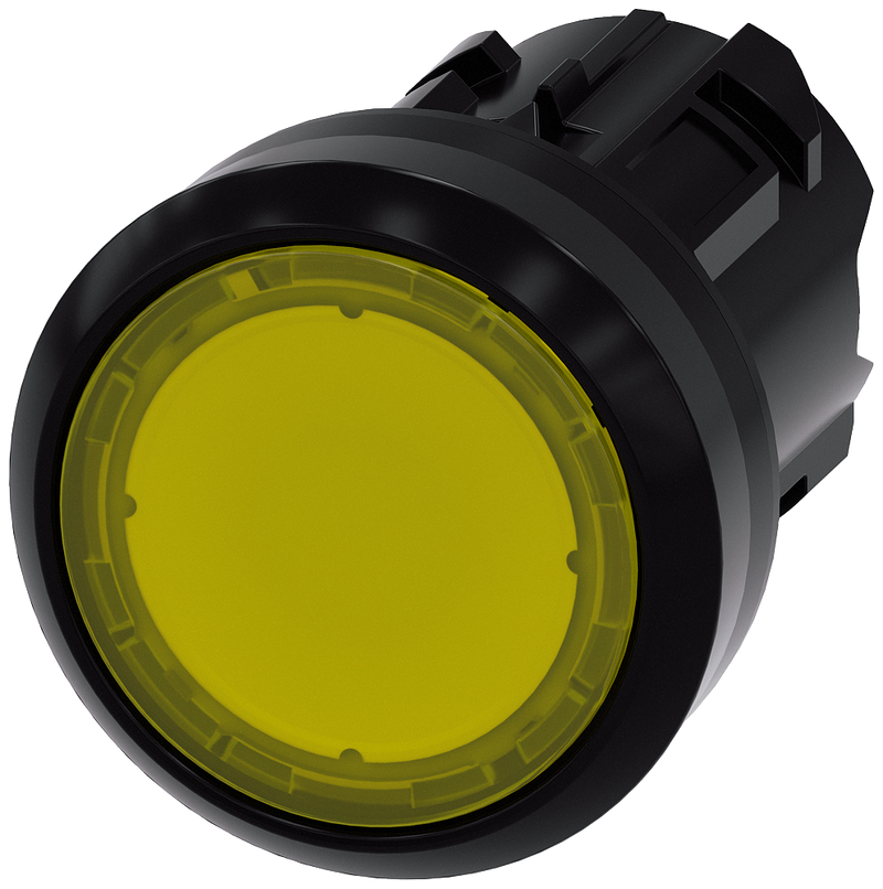 SIEMENS CABEZA BOTON SOSTENIDO AMARILLO -ILLUM PLAST