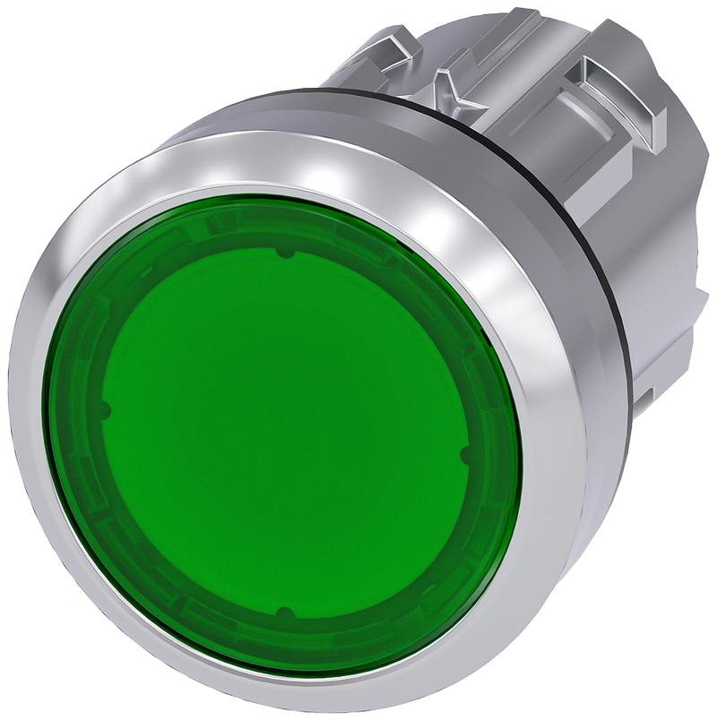 SIEMENS CABEZA BOTON SOSTENIDO VERDE METAL