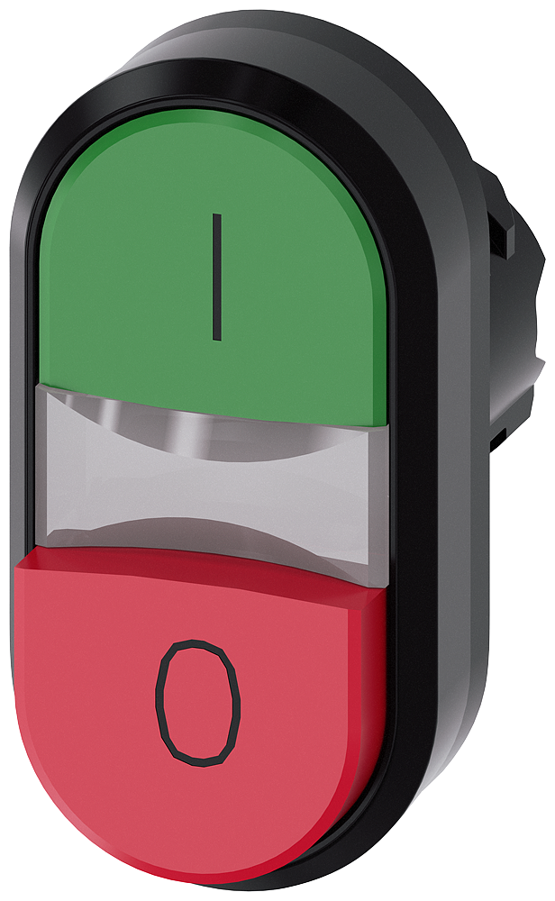 SIEMENS BOTON DOBLE VERDE I ROJO 0 22mm RAS Y SAL