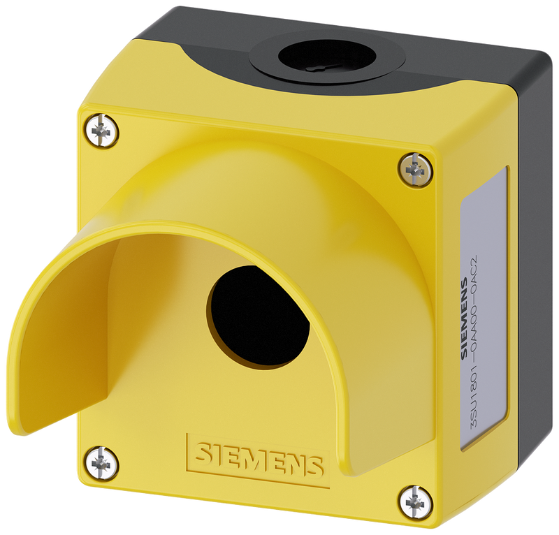SIEMENS BOTONERA 1 ORIFICIO AMARILLO 22MM PLASTICO SIN EQUIPAMIEN