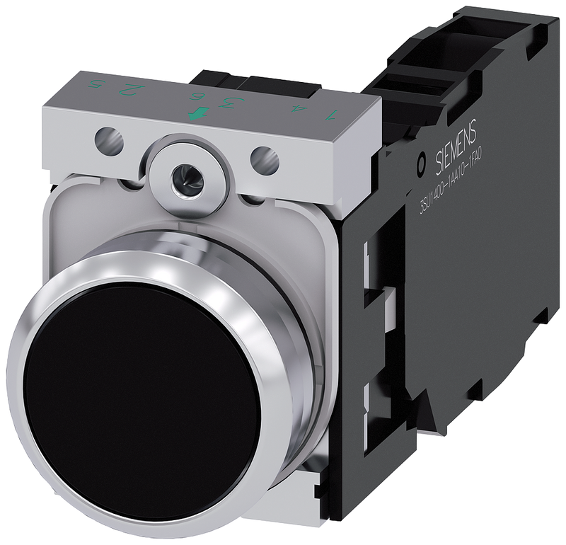 SIEMENS BOTON NEGRO 1NA+1NC -COMP METAL