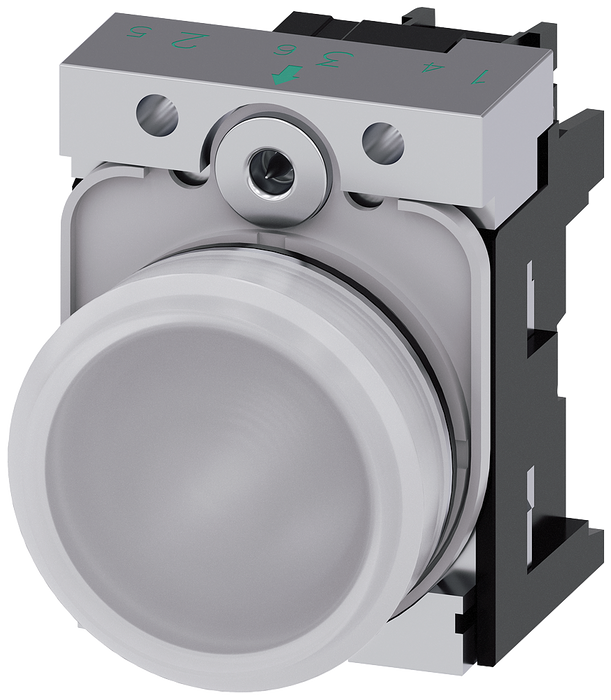 SIEMENS INDICATOR LIGHT, WHITE SKU: 3SU1156-6AA60-1AA0