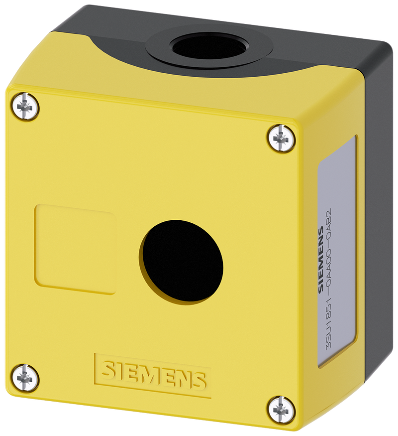 SIEMENS CAJA METAL AMARILLA 1 ORIFICIO