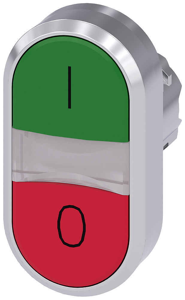 SIEMENS CABEZA BOTON DOBLE VERDE-ROJO METAL