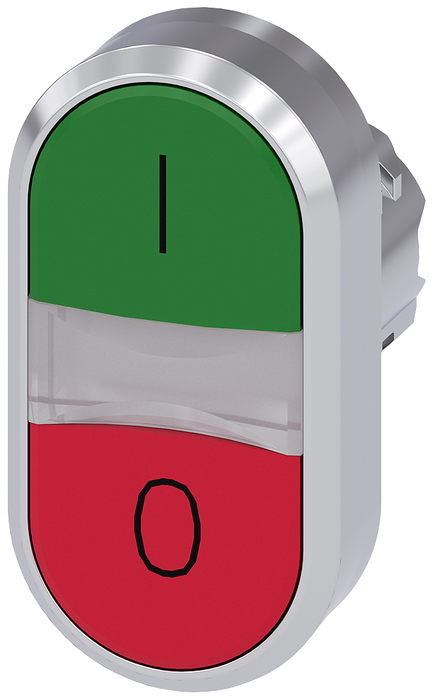 SIEMENS CABEZA BOTON DOBLE VERDE-ROJO METAL