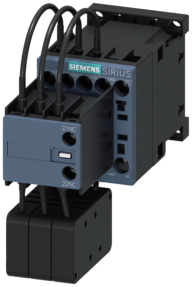 SIEMENS CONCTACTOR 12.5KVAR 400V 1NA+1NC 3P S00