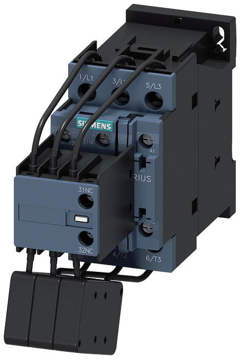 SIEMENS CONTACTOR P/CAPACITOR 25KVAR/400V 1NA+2NC 220VAC