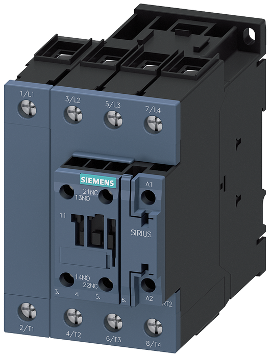 SIEMENS CONTACTOR AC-1 110A 400V 4P BOB 230VAC 1NA+1NC