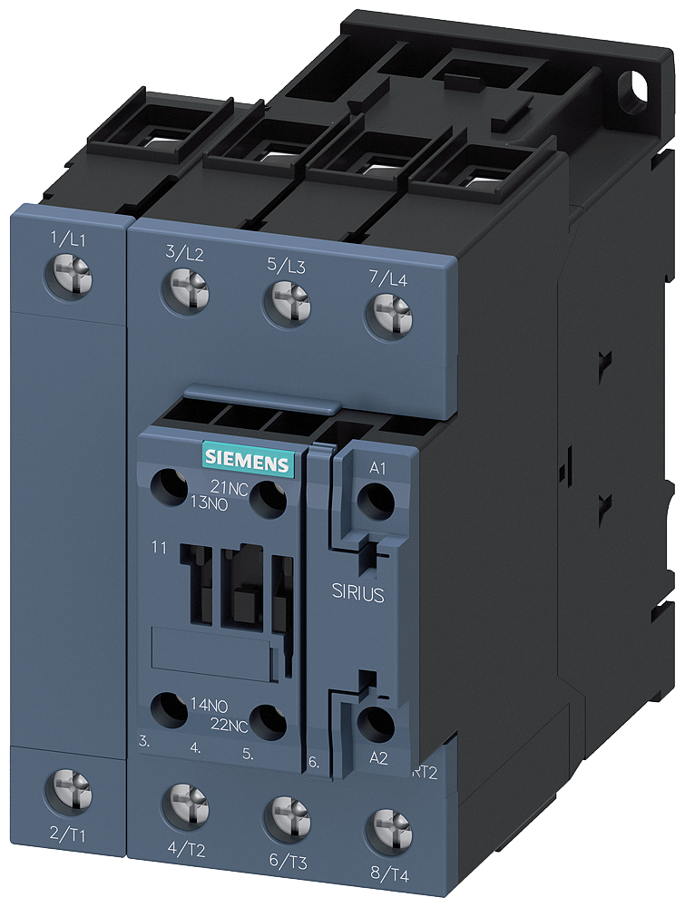 SIEMENS CONTACTOR 4 POLOS AC-1 60A 440 B-24VAC 1NA+1NC S2
