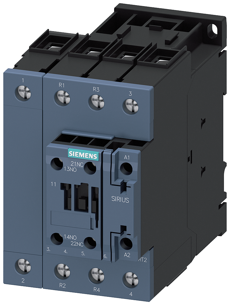 SIEMENS CONTACTOR 35A 18.5KW 4P BOB 230VAC C/AUX 2NA+2NC
