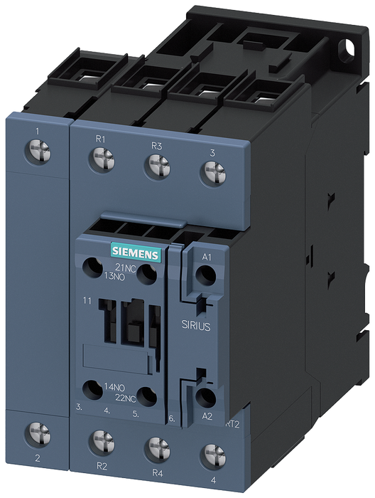 SIEMENS CONTACTOR 35A 18.5KW 4P BOB 230VAC C/AUX 2NA+2NC