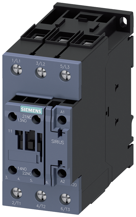 SIEMENS CONTACTOR 51 A 22KW 400V CONVARISTOR 1NO 1NC S2