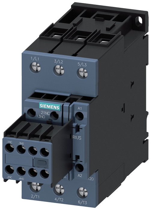 SIEMENS CONTACTOR 51A 22KW 400VAC 2NA+2NC BOB 24VDC C/VARISTOR S2