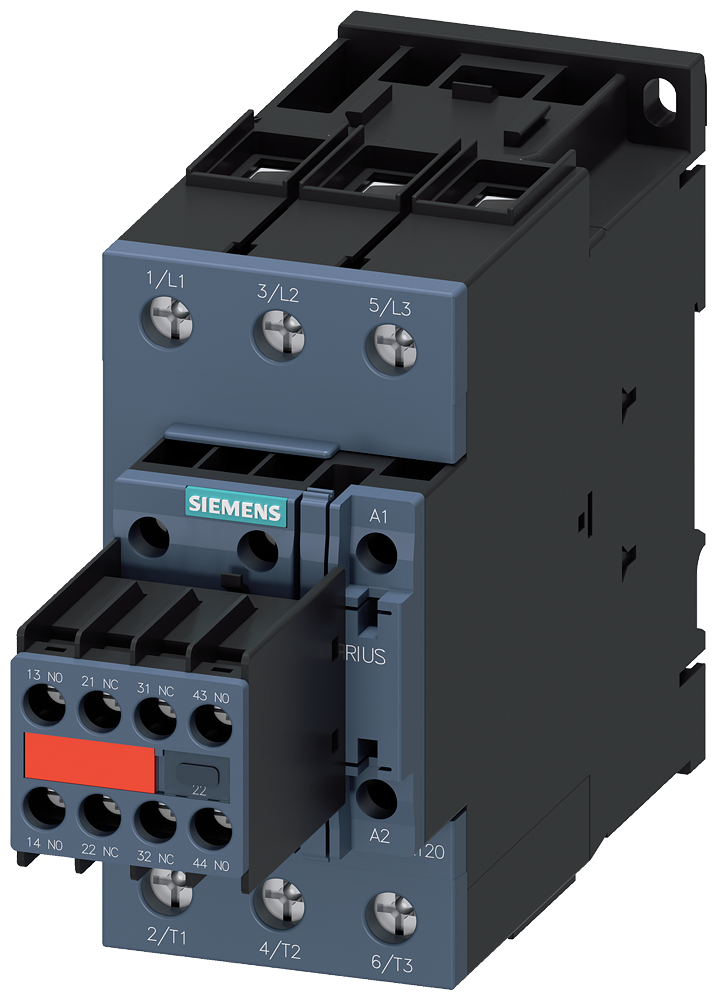 SIEMENS CONTACTOR 40A 18.5KW 2NA+2NC 24VDC