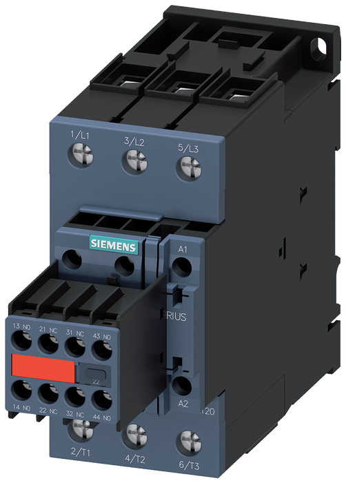 SIEMENS CONTACTOR 40A 18.5KW 2NA+2NC 24VDC