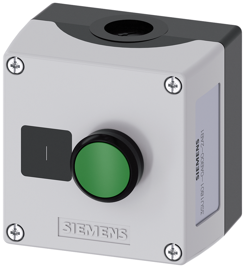 SIEMENS BOTONERA 1 ORIFICIO AMARILLO 22MM PLASTICO