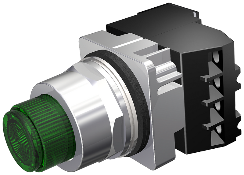 SIEMENS BOTON ILUMINADO 30mm METAL 24VUC VERDE