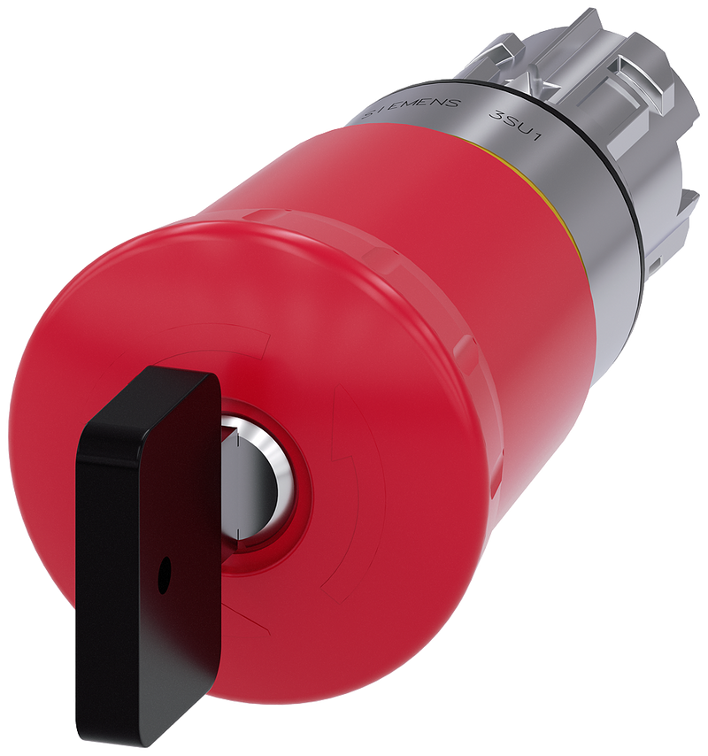 SIEMENS CABEZA BOTON HONGO METALICO ROJO C/LLAVE VL1