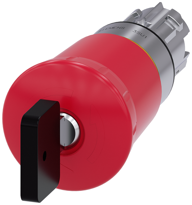 SIEMENS CABEZA BOTON HONGO METALICO ROJO C/LLAVE VL1