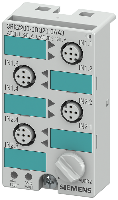 SIEMENS AS-I K45, 8DI, A/B SKU: 3RK2200-0DQ20-0AA3
