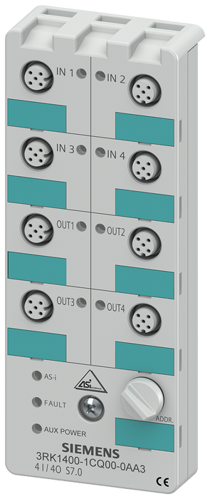SIEMENS AS-INTERFACE COMPACT MOD. IP67, SKU: 3RK1400-1CQ00-0AA3
