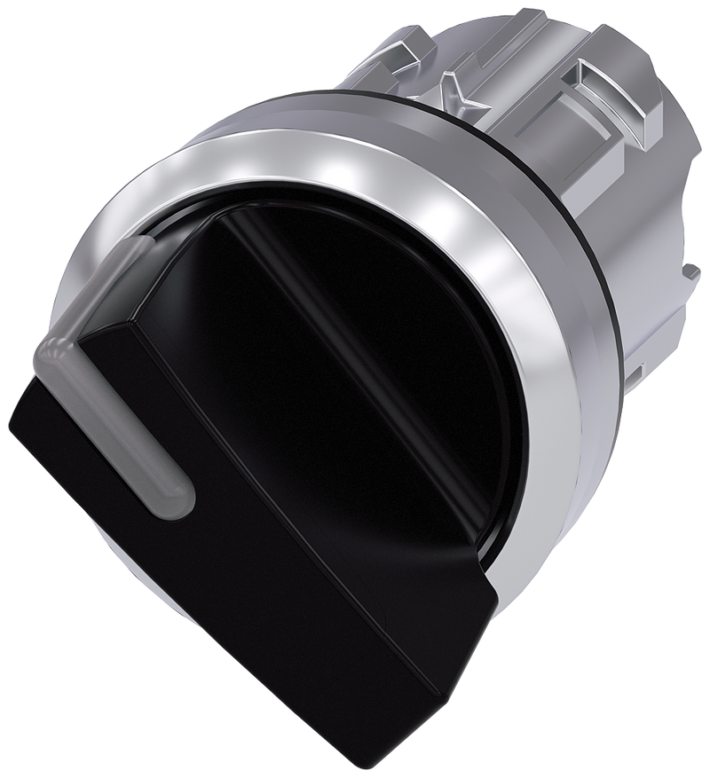 SIEMENS CABEZA SELECTOR ILUM 2 POS NEGRO MOMENT METAL