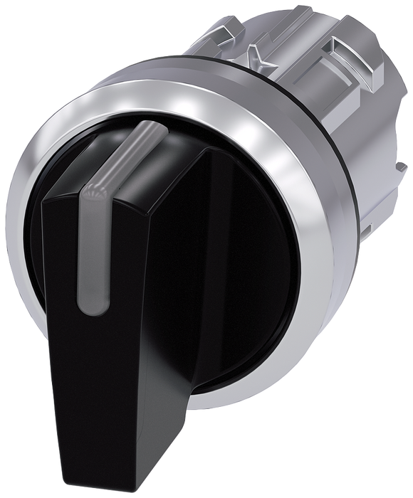 SIEMENS SELECTOR SWITCH, I-O-II, BLACK SKU: 3SU1052-2BL10-0AA0