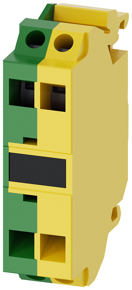 SIEMENS BORNE DE APOYO VERDE/AMARILLO P/FIJACION EN PLACA FRONTAL