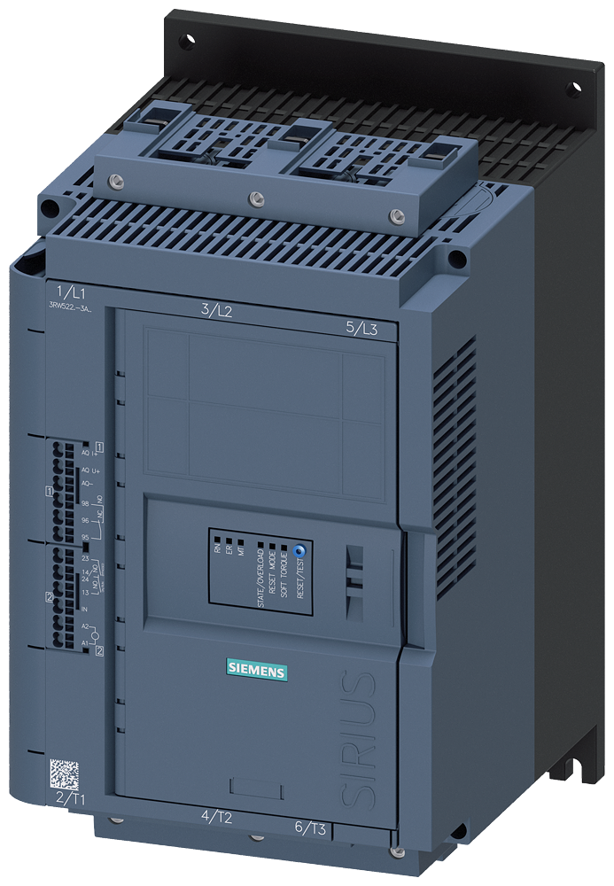 SIEMENS ARRANCADOR SUAVE SIRIUS 200/480 V 93 A 110/250 V AC BORNE