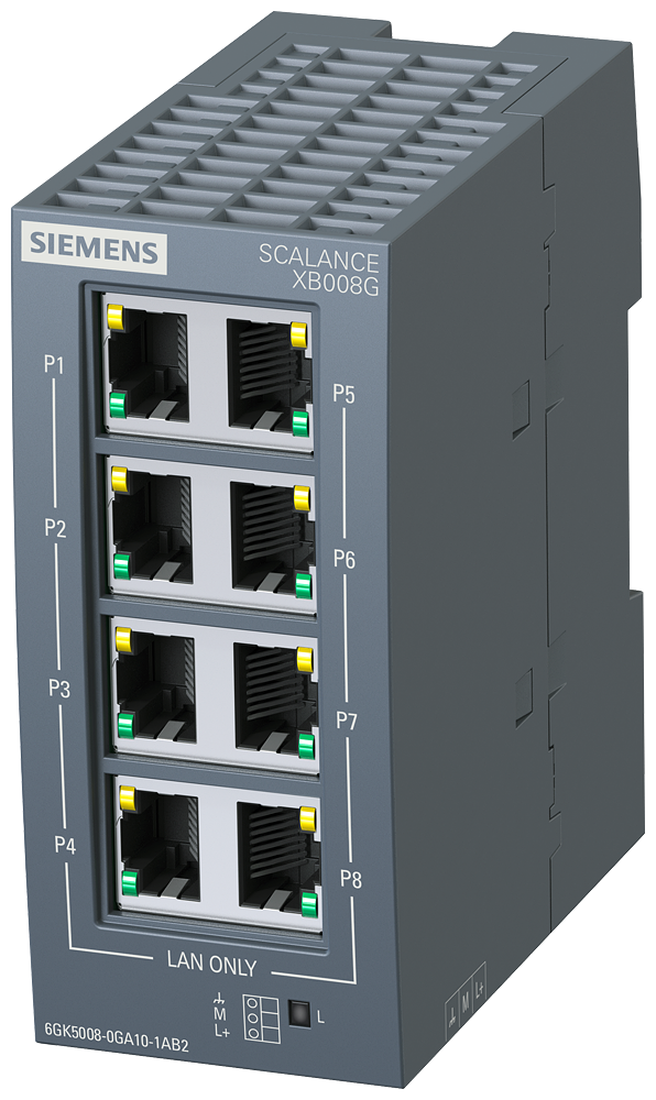 SIEMENS SWITCH SCALANCE 8xRJ45 10/100/1000 Mbit/s XB008G