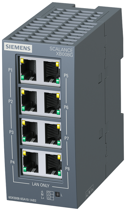 SIEMENS SWITCH SCALANCE 8xRJ45 10/100/1000 Mbit/s XB008G