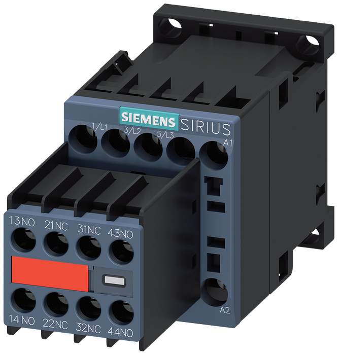 SIEMENS CONTACTOR 7A 3KW 3P BOBINA 110VAS 2NO 2NC