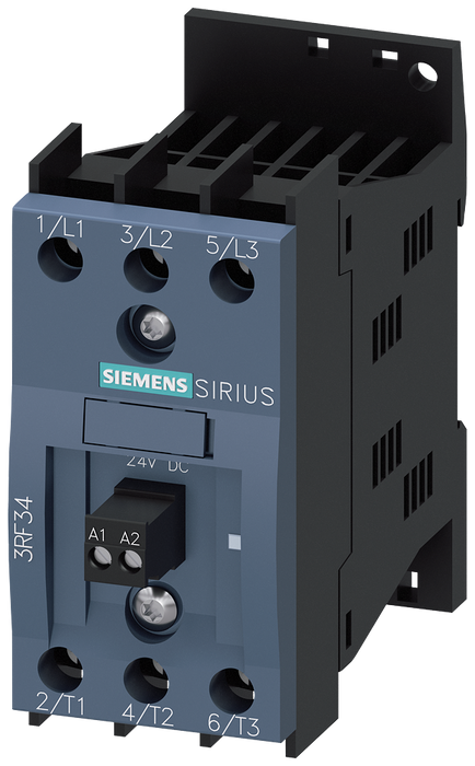 SIEMENS CONTACTOR EDO SOLIDO 3F 5.2A 48-480V CTRL-24VDC
