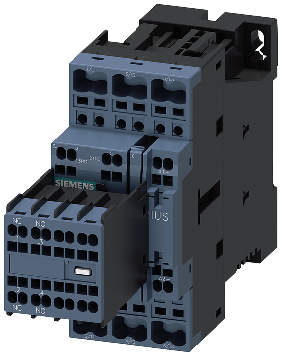 SIEMENS SIRIUS CONTACTOR 17A 7.5KW 3P 24VDC 2NO 2NC RESORTE