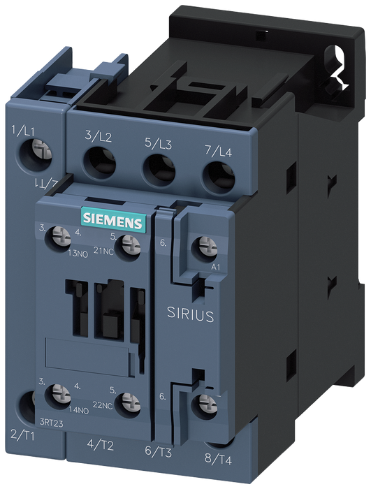 SIEMENS 4NO CONTACTOR, AC1: 35A, 24V 50HZ SKU: 3RT2325-1AB00