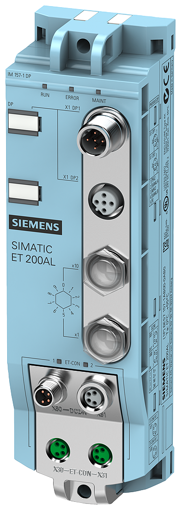 SIEMENS ET 200AL PROFIBUS INTERFACE MODULE IM 157-1 DP DEGREE OF PROTECTION IP67