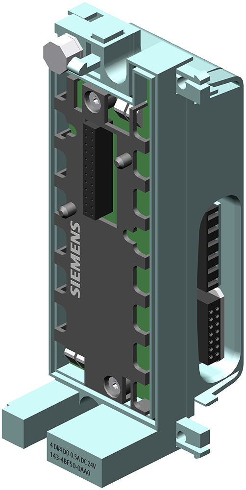 SIEMENS DP ELECTRONIC MODULES FOR ET 200 PRO 4 DI/4 DO 24 V DC 0 5A MODULE DIAGNOSTICS INCL BUS MODULE CONNECTION MODULE IO 6ES7194-4 00-0AA0 ORDER SEPARATELY