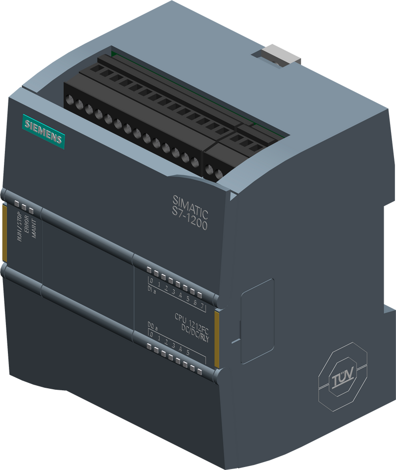SIEMENS S7-1200 CPU 1212FC DC/DC/RLY 8ED-6SD 2EA 0-10V 100KB