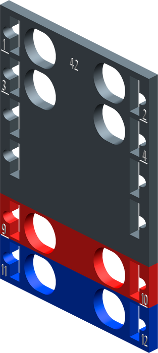 SIEMENS ET 200SP 10 COLOR-CODED LABELS COLOR CODE CC42 FOR I/O MODULES MODULE-SPECIFIC FOR BU TYPE F0