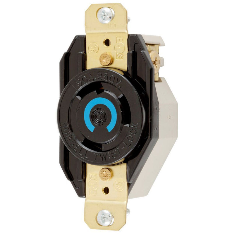 HUBBELL RECEPTACULO 2P 3H 250V NYLON