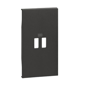 LIVING NOW CUBRETECLA CARGADOR USB 2 MOD. (K4285C2-K4287C2) NEGRO