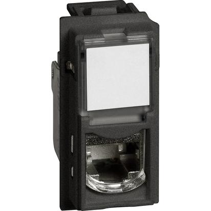 LIVING NOW CONECTOR RJ45 UTP TOOLLESS CAT.6 COLOR NEGRO 1 MOD.