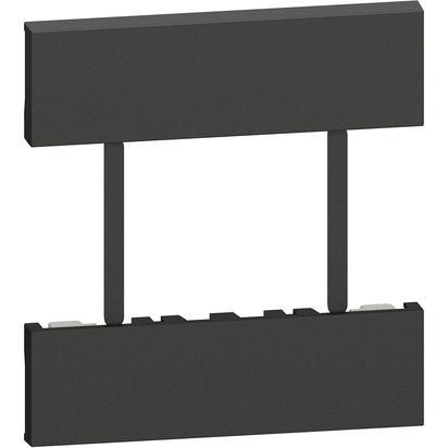 LIVING NOW CUBRE TECLA PARA CONTACTOS DUPLEX 3 MOD NEGRO