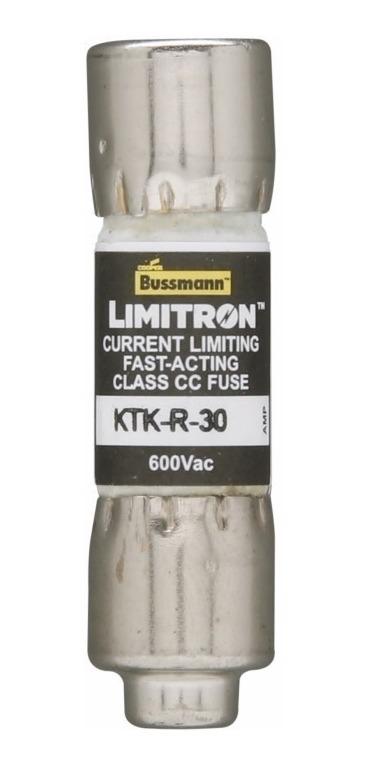 BUSS FUSIBLE LIMITRON 30 AMPS 600V RAPIDO KTK-R-30
