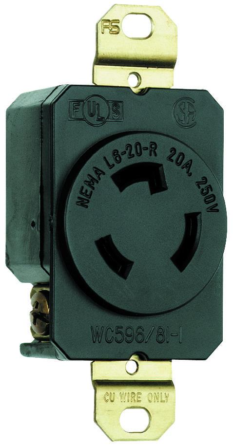 LEGRAND RECEPTACULO MVUELTA 2P+T 20A 250VAC L6-20