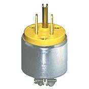 LEVITON CLAVIJA RECTA 2P+T 15A125VAC AMARILLA BLINDADA