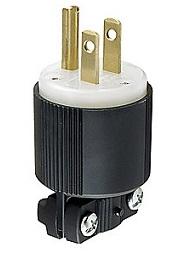 LEVITON CLAVIJA RECTA 2P+T 15A 125VAC